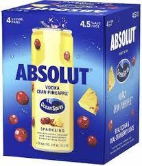 Absolut - Ocean Spray Cranberry Pinapple (4 pack cans) (4 pack cans)