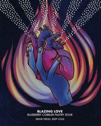 Blaze Brewing Co. - Blazing Love (4 pack 16oz cans) (4 pack 16oz cans)