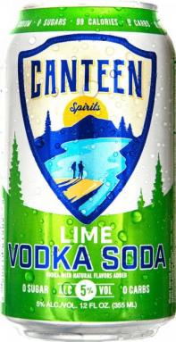 Canteen Spirits - Lime Vodka Soda (4 pack cans) (4 pack cans)