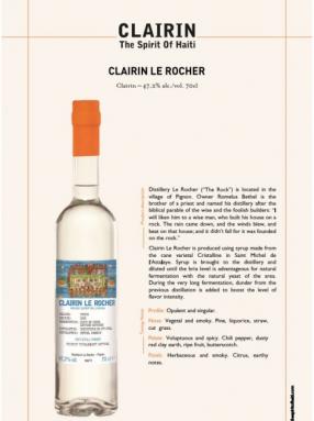 Clairin Le Rocher - Sugarcane Syrup Rum 2021 94.4 Proof (750ml) (750ml)