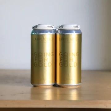 Lamplighter Brewing Co. - Going For Gold (4 pack 16oz cans) (4 pack 16oz cans)