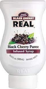 Real - Black Cherry Puree Syrup (500ml)