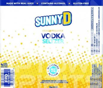 Sunny D - Orange Pineapple Vodka Seltzer (4 pack cans) (4 pack cans)