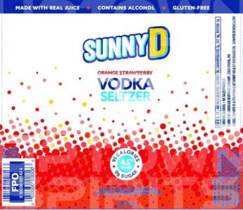 Sunny D - Orange Strawberry Vodka Seltzer (4 pack cans) (4 pack cans)