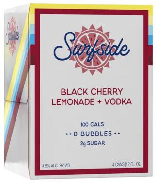 Surfside - Black Cherry Lemonade + Vodka (4 pack cans) (4 pack cans)