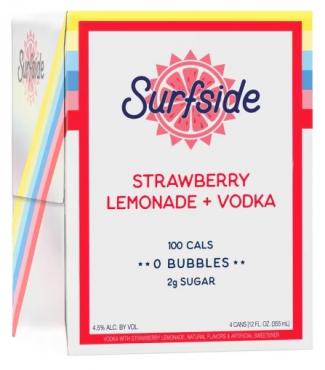 Surfside - Strawberry Lemonade + Vodka (4 pack cans) (4 pack cans)