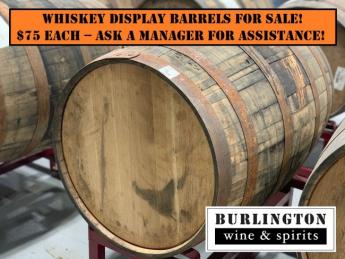 Whiskey Display Barrel!