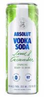 Absolut - Lime & Cucumber Vodka Soda (4 pack cans)