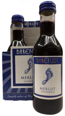 Barefoot - Merlot (4 pack 187ml) (4 pack 187ml)