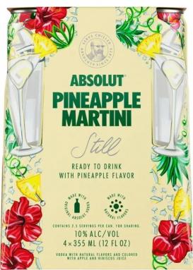 Absolut - Pineapple Martini (4 pack cans) (4 pack cans)