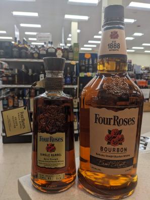 Four Roses - OESQ Single Barrel Store Pick 10yrs 11mon Bundle w/Regular Bourbon 1.75 (LIMIT 1) (750ml) (750ml)