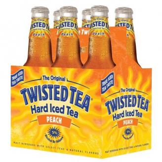 Twisted Tea - Peach Iced Tea (6 pack bottles) (6 pack bottles)